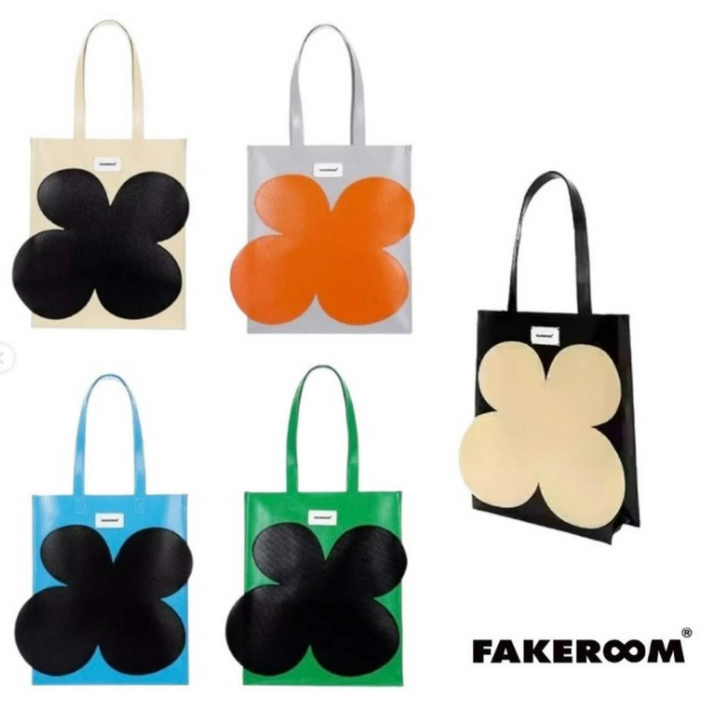 ใ๐๐๐๐๐ฅ๐ข๐ข๐ ใFlower Tote Bag (Black)