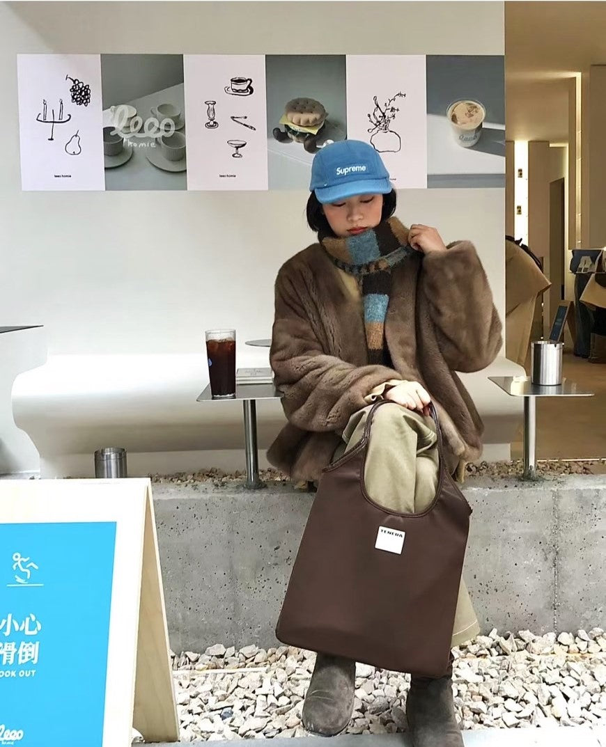 【TENERA 】復古系列托特包 巧克力棕 環保皮革材質 小紅書爆款