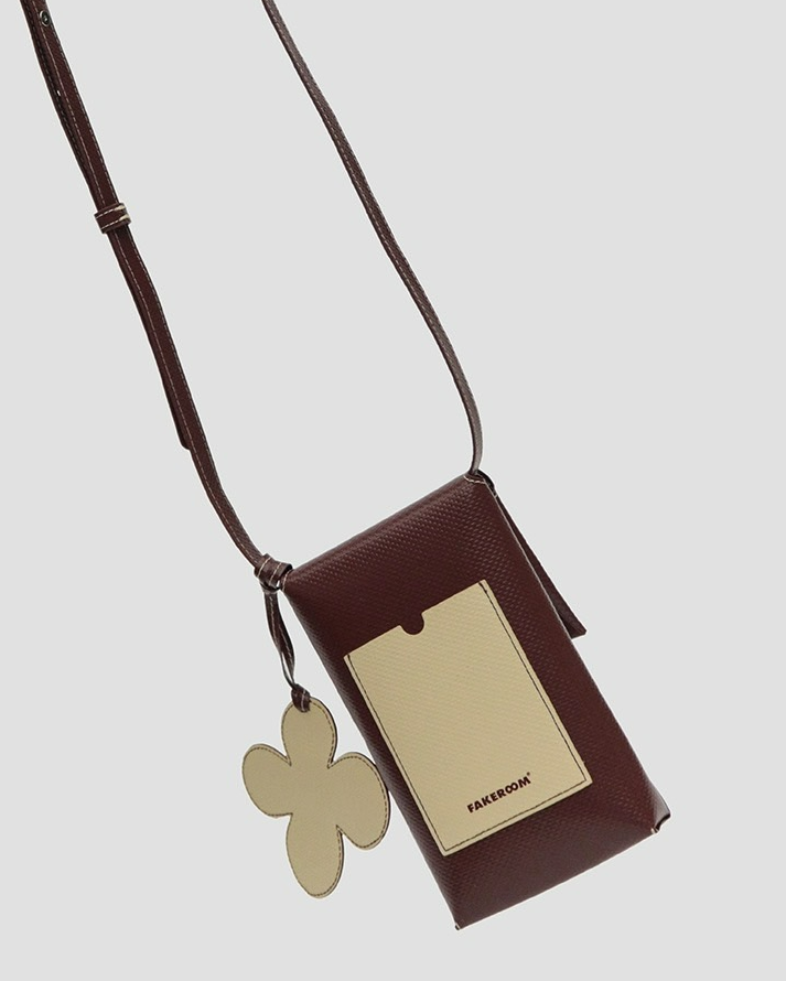 ใ๐๐๐๐๐ฅ๐ข๐ข๐ ใVertical slanted small flower mobile phone bag