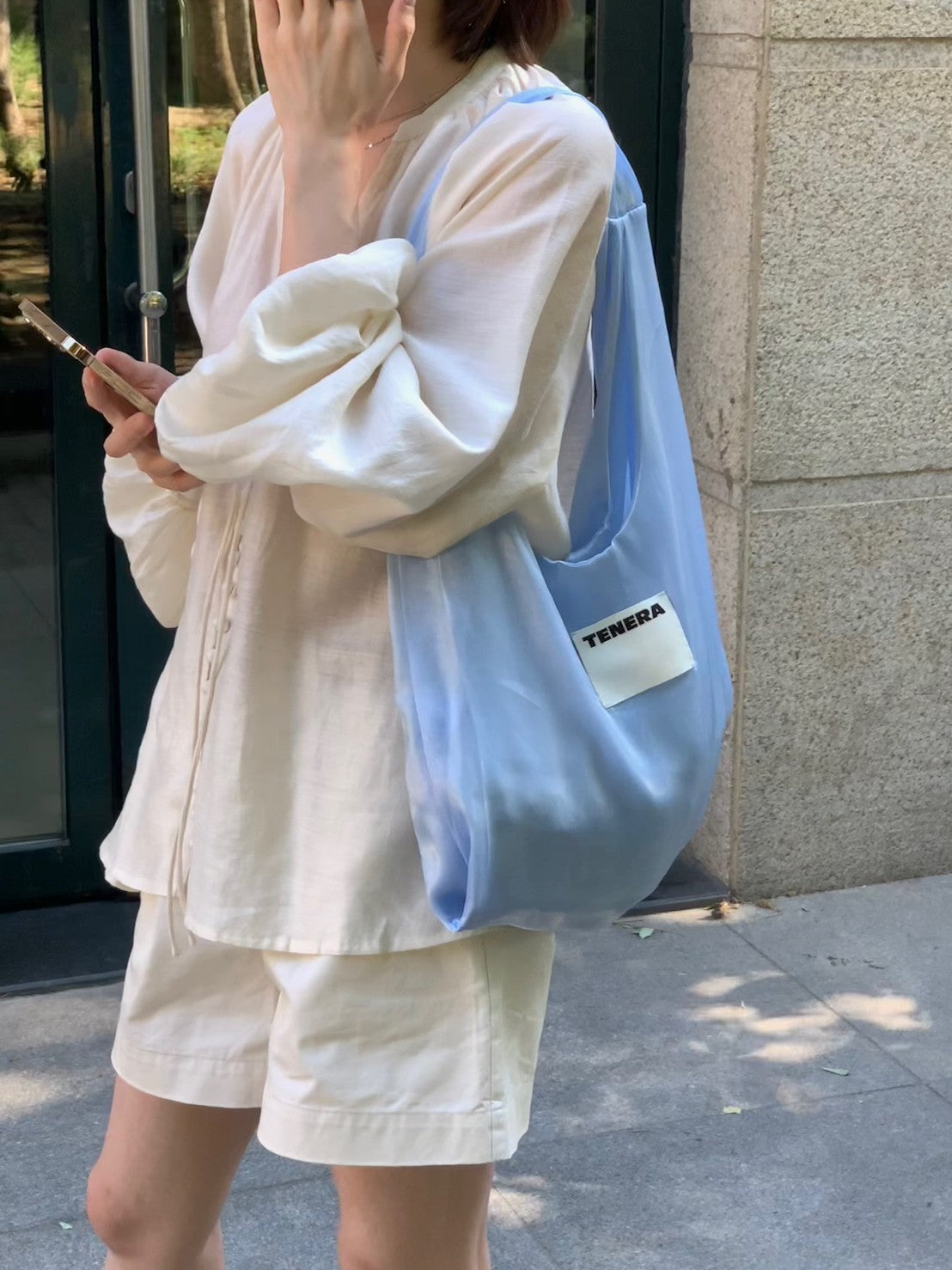 ใ๐ง๐๐ก๐๐ฅ๐ใBallet Shoulder Bag (Ice Blue)